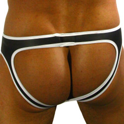 Rude Rider Jockstrap Néoprène Noir-Blanc